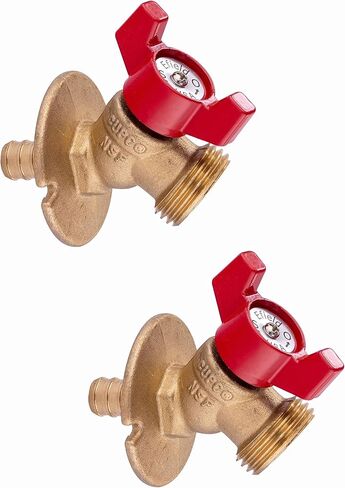 EFIELD (Pack of 2) Valve 1/4-Turn Sillcock Hose Bibb with Flange 1/2 in. Pex Inlet x 3/4 in. MHT Outlet,(SILLCOCK031) in Saudi Arabia
