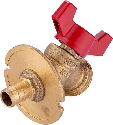 EFIELD (Pack of 2) Valve 1/4-Turn Sillcock Hose Bibb with Flange 1/2 in. Pex Inlet x 3/4 in. MHT Outlet,(SILLCOCK031) in Saudi Arabia