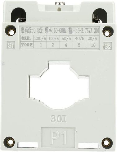 30mm Hole Current Transformer - Primary and Secondary Mutual Inductor with 5A Rating - Flame Retardant Material Rated for Voltage Below 0.66 kV - Electrical Monitoring in Saudi Arabia