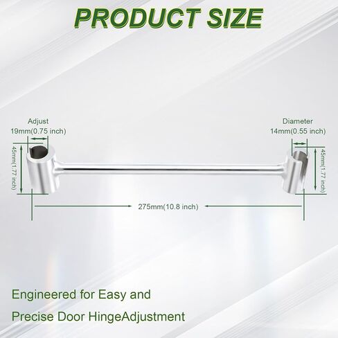 Door Hinge Adjustment Tool, 14-19mm Excellent Quality Hinges Gap Adjusting Wrench, Door Tools Suitable for use in Fire Department, Supermarket and Household (Ergonomic, Durable and Reliable) in Saudi Arabia