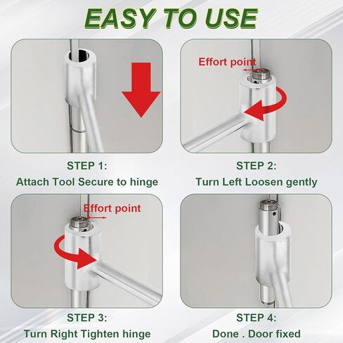 Door Hinge Adjustment Tool, 14-19mm Excellent Quality Hinges Gap Adjusting Wrench, Door Tools Suitable for use in Fire Department, Supermarket and Household (Ergonomic, Durable and Reliable) in Saudi Arabia