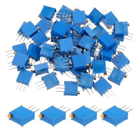 MECCANIXITY 20Pcs 100K Ohm Multiturn Trimmer Potentiometer, 3296W Top Adjustable Variable Resistor High Precision Potentiometer for Precision Circuit Adjustment, DIY Electronics Projects in Saudi Arabia