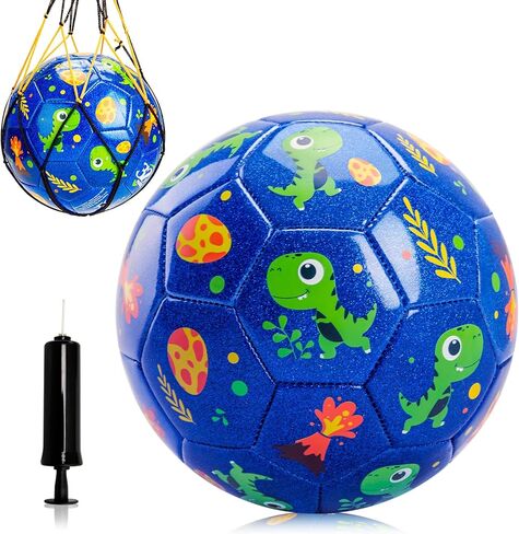 U&C Planet Soccer Ball Size 2 Size 3 Size 4 for Toddler Kids with Pump Deflated, Cartoon Unicorn Dinosaur Soccer Ball Toy for Girls Boys 1-3 2-8 6-12 in Saudi Arabia