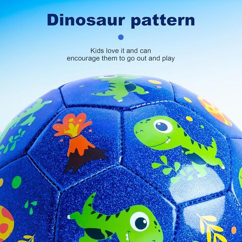 U&C Planet Soccer Ball Size 2 Size 3 Size 4 for Toddler Kids with Pump Deflated, Cartoon Unicorn Dinosaur Soccer Ball Toy for Girls Boys 1-3 2-8 6-12 in Saudi Arabia