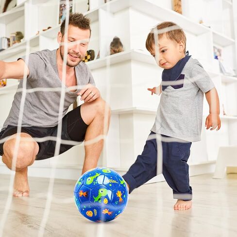 U&C Planet Soccer Ball Size 2 Size 3 Size 4 for Toddler Kids with Pump Deflated, Cartoon Unicorn Dinosaur Soccer Ball Toy for Girls Boys 1-3 2-8 6-12 in Saudi Arabia