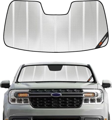 مظلة الشمس للزجاج الأمامي لسيارة Ford Maverick Truck 2022-2024 مظلة النافذة الأمامية. مادة صلبة عاكسة in Kuwait