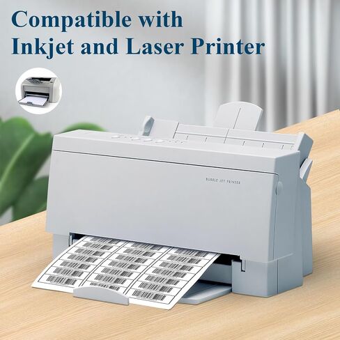 (100 Sheets, 3000 Labels) Sticker Paper, 1" x 2 5/8" Shipping Address Labels, 30 Per Page Self Adhesive Mailing Label for Laser and Inkjet Printers in Kuwait