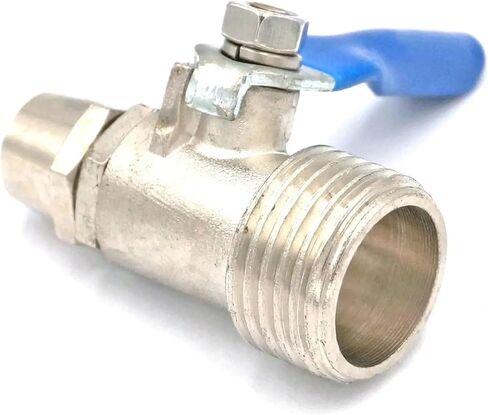 1 Pcs Installation Hose Outer Diameter 6/8/10/12mm -1/4" 3/8" 1/2" External Thread Nickel-Plated Brass Quick-Install Ball Valve(Fit for Hose 8x5mm,1/2) in Saudi Arabia