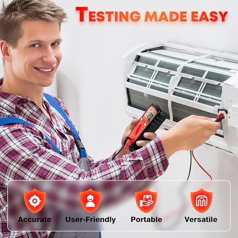 DIYSELF Multimeter, 4000 Counts Auto-Ranging Multimeter Tester, Non-Contact Volt Meter, Digital Multimeter for DC/AC Voltage, Capacitance, Resistance, Continuity, Voltage Meter, Capacitor Tester in Saudi Arabia
