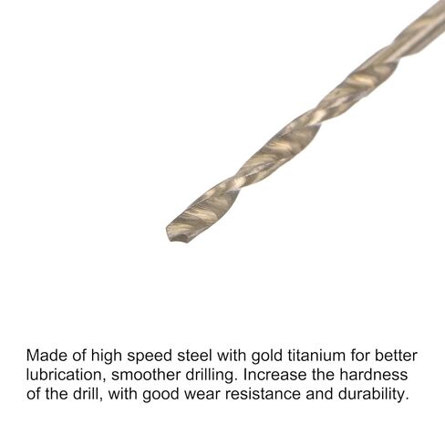 4 Pcs High Speed Steel Hex Shank Twist Drill Bit, 1.5mm Drilling Dia with 1/4 Inch Hex Shank 60mm Length in Saudi Arabia