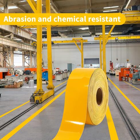 Heavy Duty Indoor&Outdoor Floor&Pavement Marking Tape – Industrial Safety Tape, Peel and Stick, Long Lasting Adhesive, Warehouse & Facility Line Marking(Yellow, 2 Inch x 108 Feet) in Saudi Arabia