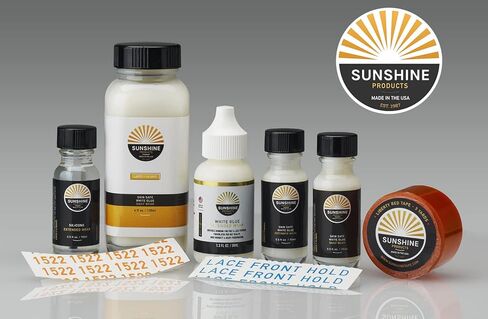 شريط شعر مستعار ببطانة زرقاء ممتازة من Sunshine Tape بدانتيل أمامي | 36 قطعة | شريط لاصق ذو وجهين للشعر المستعار | شرائط قوية مقاومة للماء | صنع في الولايات المتحدة الأمريكية (36، 1/2 بوصة مستقيم) in Kuwait