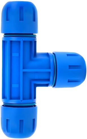 تركيب تي شيرت ضاغط الهواء F1005 - لنظام أنابيب الألومنيوم FastPipe للهواء السريع - استبدال جزء أنابيب الهواء المضغوط - أختام دائرية زرقاء متساوية مقاس 3/4 بوصة - أجزاء ضاغط الهواء in Kuwait