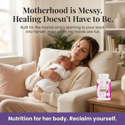 Align & Shine Postnatal Vitamins for Women - DHA, Iron, Folate, Vitamin B12 & Myo-Inositol | Postpartum Recovery - Breastfeeding Friendly - 1 Month Supply (60 Capsules) in Saudi Arabia