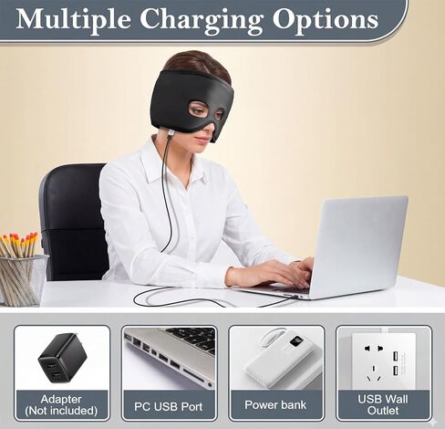 Thermorelief Sinus Mask, Heated Face Mask for Sinus Pressure, Migraine & Headache Relief, USB Corded Face Heating Pad with 3 Temperature Settings & 30-Min Auto Shut-Off in Saudi Arabia