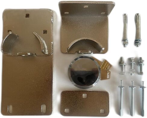 Generic Roll-Up Door Lock, Garage & Storage Unit Outside Door Lock, Metalic Gray, GDG001 in Saudi Arabia
