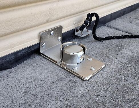 Generic Roll-Up Door Lock, Garage & Storage Unit Outside Door Lock, Metalic Gray, GDG001 in Saudi Arabia