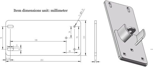 Generic Roll-Up Door Lock, Garage & Storage Unit Outside Door Lock, Metalic Gray, GDG001 in Saudi Arabia