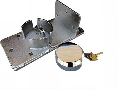 Generic Roll-Up Door Lock, Garage & Storage Unit Outside Door Lock, Metalic Gray, GDG001 in Saudi Arabia