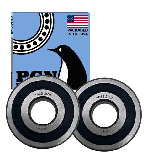 PGN (2 Pack) 1633-2RS Bearing - Lubricated Chrome Steel Sealed Ball Bearing in Saudi Arabia