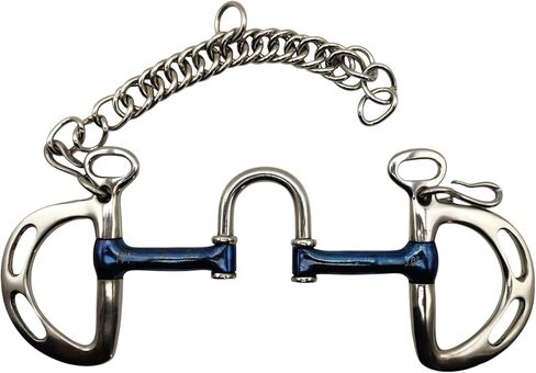 Uxeter Kimberwick Correction Bit with Sweet Iron Mouth – 5″ Medium Ported Blue Sweet Iron Mouth in Saudi Arabia