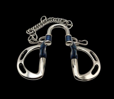 Uxeter Kimberwick Correction Bit with Sweet Iron Mouth – 5″ Medium Ported Blue Sweet Iron Mouth in Saudi Arabia