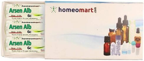 Homeomart.com Arsenicum Album Homeopathy Pellets (Pills) in 6C Potency, Pack of 3 in Saudi Arabia