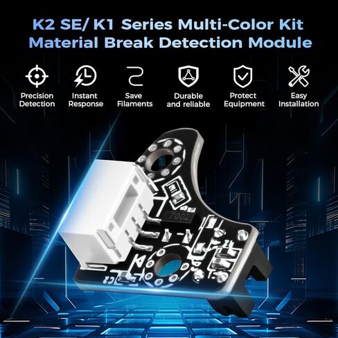 مستشعر كشف الفتيل من سلسلة Creality K1 Series CFS، وحدة اكتشاف نفاد المواد K2 SE، حفظ الشعيرات، ملحق أصلي متعدد الألوان من سلسلة K1 لطابعات K1C/K1 SE/K1/K1 Max ثلاثية الأبعاد in Saudi Arabia