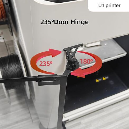 FYSETC Upgraded Metal Parts for Snapmaker-U1 Door: Assembly All Metal CNC Door Hinge 180/270° Adjustable Easy to Swivel Compatible with Snapmaker U1 3D Printer Not for J1 J1S in Saudi Arabia