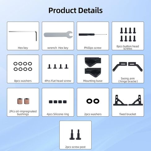 FYSETC Upgraded Metal Parts for Snapmaker-U1 Door: Assembly All Metal CNC Door Hinge 180/270° Adjustable Easy to Swivel Compatible with Snapmaker U1 3D Printer Not for J1 J1S in Saudi Arabia