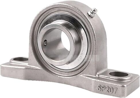 1PCS SUCP206 InisStainless Steel Outer Spherical Bearing Belt Base Insert Bearings Waterproof Rustproof in Saudi Arabia