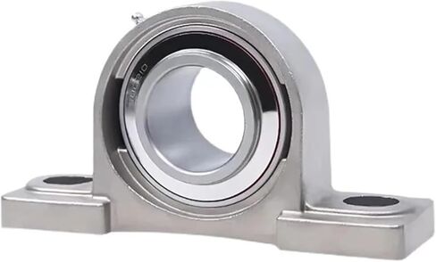 1PCS SUCP206 InisStainless Steel Outer Spherical Bearing Belt Base Insert Bearings Waterproof Rustproof in Saudi Arabia
