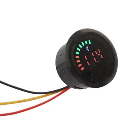 عداد البطارية مع شاشة LED، جهاز اختبار سعة الجهد الكهربي DC 7-100V، جهاز مراقبة البطارية الرقمي الدائري 12V للسيارة، عربة الجولف، RV، الشاحنة، القارب، الدراجة النارية، حجم صغير in Kuwait