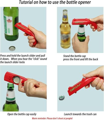 3PCS Beer Bottle Opener,Beer Bottle Cap Launcher & Opener, Funny Party Gadget Shoots Over 20 Feet | Novelty Gift for Parties, Family Gatherings & Outdoor BBQs in Saudi Arabia