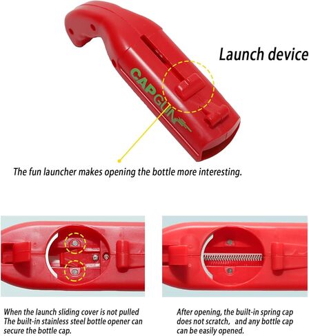 3PCS Beer Bottle Opener,Beer Bottle Cap Launcher & Opener, Funny Party Gadget Shoots Over 20 Feet | Novelty Gift for Parties, Family Gatherings & Outdoor BBQs in Saudi Arabia