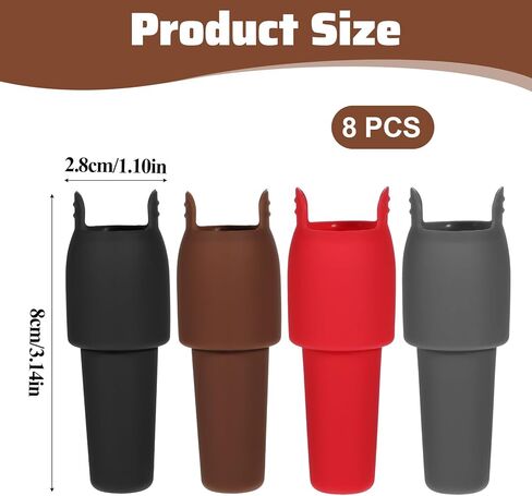 JJUNW 8Pcs Silicone Wine Stopper for Wine Bottles, Reusable Sparkling Wine Bottle Stoppers Keep-Wine-Fresh Sparkling Wine Bottle Stopper for Wine Beer Champagne Home Party in Saudi Arabia