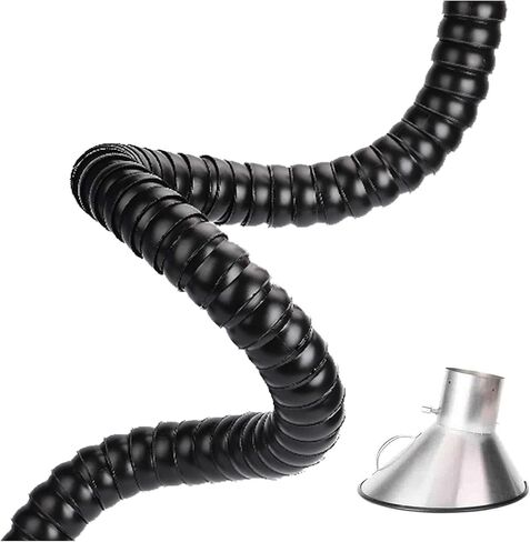 Flexible Fume Extractor Hose with Adjustable 360° Arm & Hood – 1.5M/4.9FT Pipe for Laser Engraver, Soldering, Smoke Removal - 100MM/3.8/9 in Shop Collection in Saudi Arabia