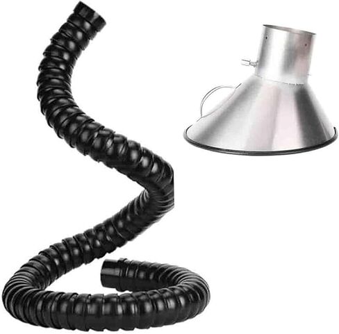 3ft Flexible Smoke Extraction Hose, 360° Adjustable Air Extractor for Laser Engraver, Soldering Fume, Welding Applications, 160mm ID, Ideal for Laboratories in Saudi Arabia