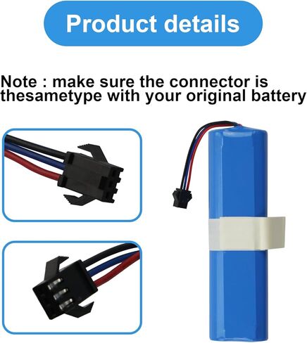 MULS 8800mAh L900 Vacuum Cleaner Battery Replacement for AIRROBO T10 T10+, Coredy L900X L900W, UONI S1 V980 Series, Onson J30 Pro, Kyvol Cybovac E31 S31, NEABOT N2 Robot Vacuum Cleaner in Saudi Arabia