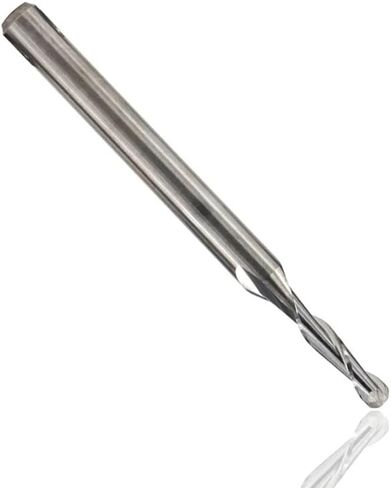 10pcs Ball Nose Carbide End Mill 1/8 Inch Shank Spiral CNC Router Bit Wood Engraving 2 Flutes Cutting Tool Edge Bits in Saudi Arabia