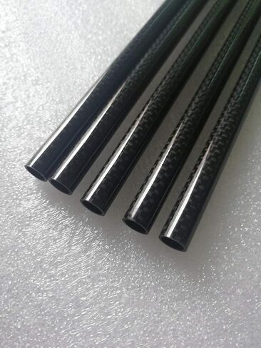 Carbon Fiber Tubes 12mm od x 10mm x 430mm 2PC Roll Wrapped Carbon Fiber Pipes for Quadcopter Multicoptor Frame Body Landing Gear 3D Printer Glossy Surface in Saudi Arabia