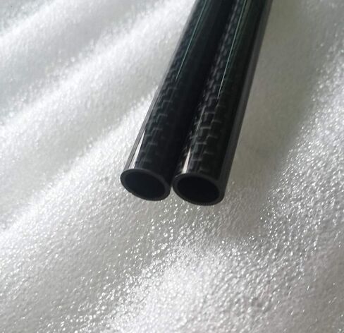 Carbon Fiber Tubes 12mm od x 10mm x 430mm 2PC Roll Wrapped Carbon Fiber Pipes for Quadcopter Multicoptor Frame Body Landing Gear 3D Printer Glossy Surface in Saudi Arabia