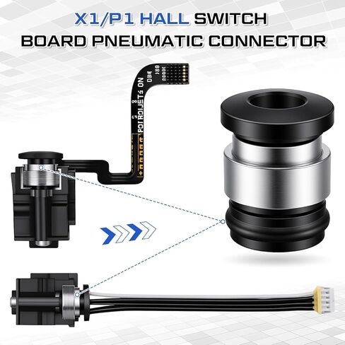 Lounsweer 5 Pack Inlet Pneumatic Sensor Air Connector Compatible With Bambu Lab X1/x1c/x1e/p1p/p1s Series 3D Printer Extruder Filament Replacement 3D Printer Accessory – Ensure Smooth Filament Feeding in Saudi Arabia