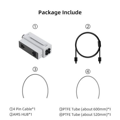 AMS Hub Connection Kit for BambuLab A1/ A1 Mini: Expand to Connect Maximum of 4 AMS Units - Ensured Smooth Filament Feeding 3D Printer Accessories in Saudi Arabia