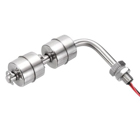 MECCANIXITY Stainless Steel Float Switch, 150mm Rod 110V DC 0.5A Horizontal Water Level Sensor M10 Thread Double Tank Liquid Level Controller for Pump/Alarm 2 Pcs in Saudi Arabia