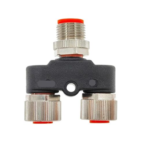 1PCS M12 Sensor, Connector Waterproof tee Tube Conversion Male and Female 4.5 pin(551B) in Saudi Arabia