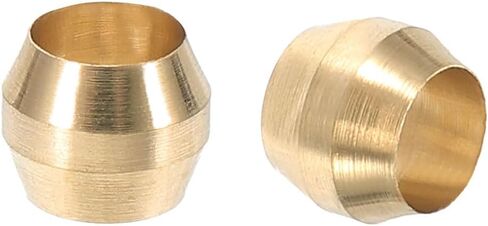 PATIKIL 100Pcs Brass Compression Sleeves Ferrules, Tube OD 5/32" Compression Fittings Assortment Kit for Connecting Air, Fuel, Water, Oil and Inert Gases Lines in Saudi Arabia