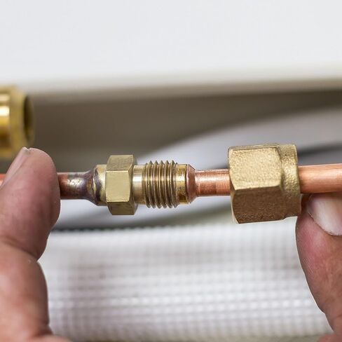 PATIKIL 100Pcs Brass Compression Sleeves Ferrules, Tube OD 5/32" Compression Fittings Assortment Kit for Connecting Air, Fuel, Water, Oil and Inert Gases Lines in Saudi Arabia