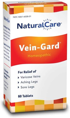 NaturalCare Vein-Gard، أقراص المعالجة المثلية لعلاج الدوالي وآلام الساقين والتهاب الساقين، 60 قرصًا in Saudi Arabia