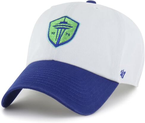 Seattle Sounders FC Two-Tone Clean Up Adjustable Hat White in Saudi Arabia